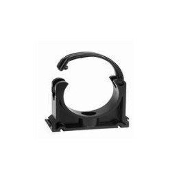 Collier pvc noir 63mm + clip