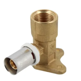 Coude applique a sertir d16x1/2" F a visser