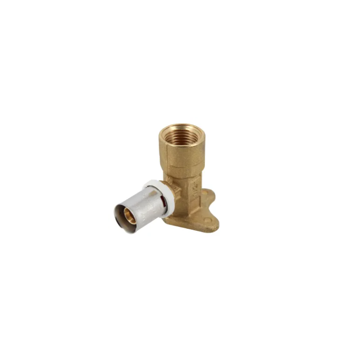 Coude applique a sertir d16x1/2" F a visser