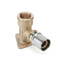 Coude applique a sertir d20x1/2" F a visser