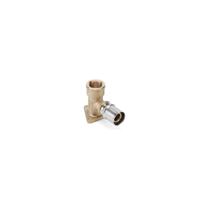 Coude applique a sertir d20x1/2" F a visser
