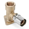 Coude applique a sertir d20x1/2" F a visser