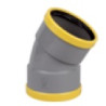 Coude assainissement CR8 D125 FF - 45° NF