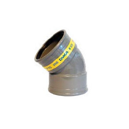 Coude assainissement CR8 D160 FF - 45° NF