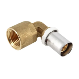 Coude a sertir d16x1/2" F ecrou libre