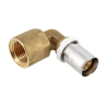 Coude a sertir d16x1/2" F ecrou libre
