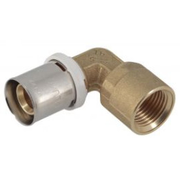Coude a sertir d20x1/2" F a visser 90°
