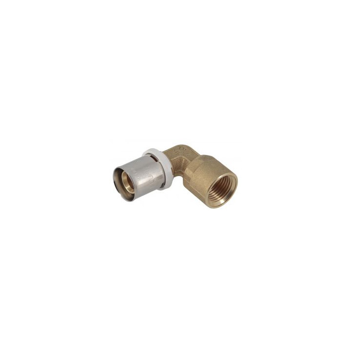 Coude a sertir d20x1/2" F a visser 90°