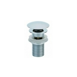 Bonde lavabo avec trop plein clapet clic clac H100 laiton chrome