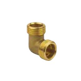 Coude nu laiton 16-3/4 M