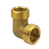 Coude nu laiton 16-3/4 M