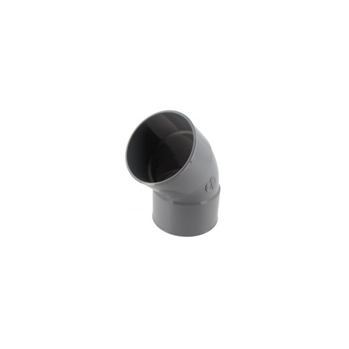 Coude pvc evac D100 45° FF - NF