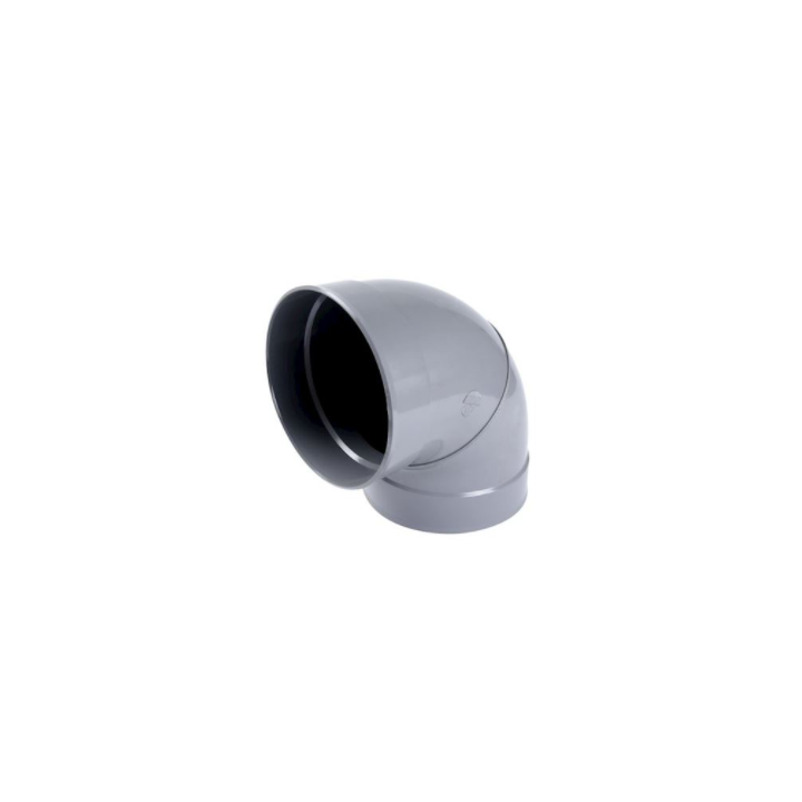 Coude pvc evac D200 90° FF - NF