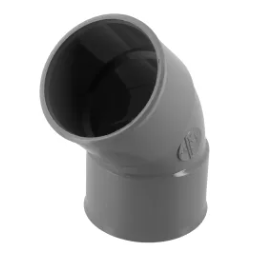 Coude pvc evac D50 45° FF - NF