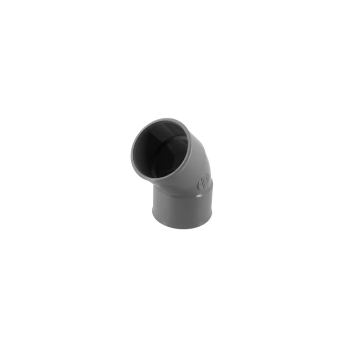 Coude pvc evac D50 45° FF - NF