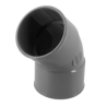 Coude pvc evac D50 45° FF - NF