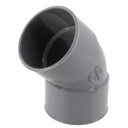 Coude pvc evac D63 45° MF - NF