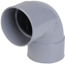 Coude pvc evac D80 90° FF - NF