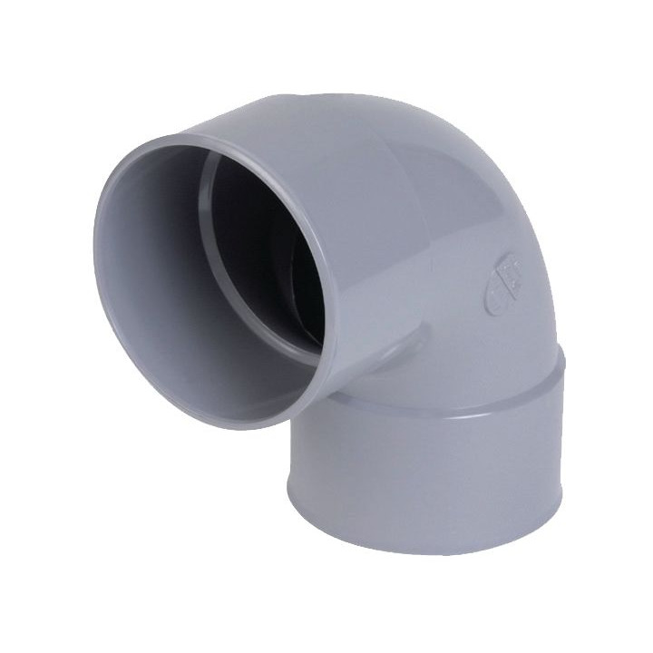 Coude pvc evac D80 90° FF - NF