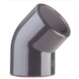 Coude pvc pression acs pn16 d160 45° femelle femelle