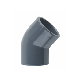 Coude PVC pression acs pn16 d20 45° femelle femelle