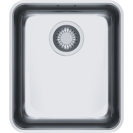 Evier 1 cuve sous plan 370x430mm ATON inox vidage manuel