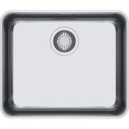 Evier 1 cuve sous plan 510x430mm ATON inox vidage manuel