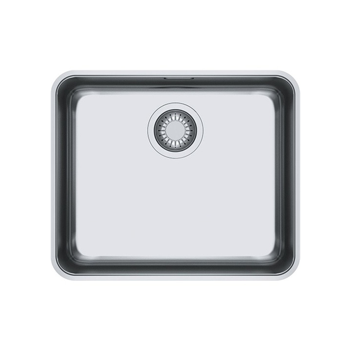 Evier 1 cuve sous plan 510x430mm ATON inox vidage manuel