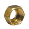 Ecrou laiton 6 pans brut 3/4-14