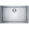 Evier 1 grande cuve sous plan 740x440mm MARIS inox vidage manuel