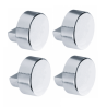Fixation ronde pour miroir (x4)