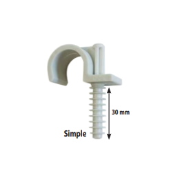 Fix-ring simple d16 blanc
