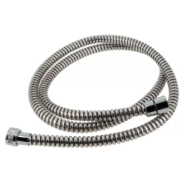 Flexible de douche double agrafage 1/2-1/2 1m50 en metal plastique