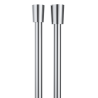 Flexible de douche 1/2x1/2 1.75m en PVC chrome mat