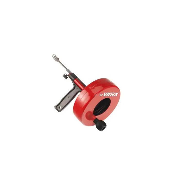 Deboucheur manuel à tambour furet long 7.5m d6.5mm