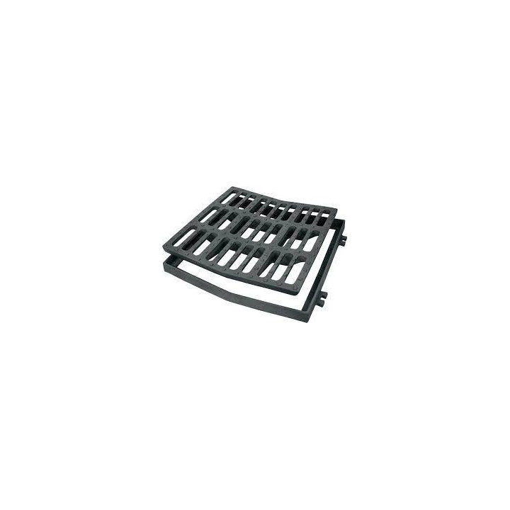Grille concave + cadre NF 600x600 C250kn
