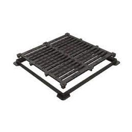 Grille plate CAPTO + cadre NF 700x700 C250