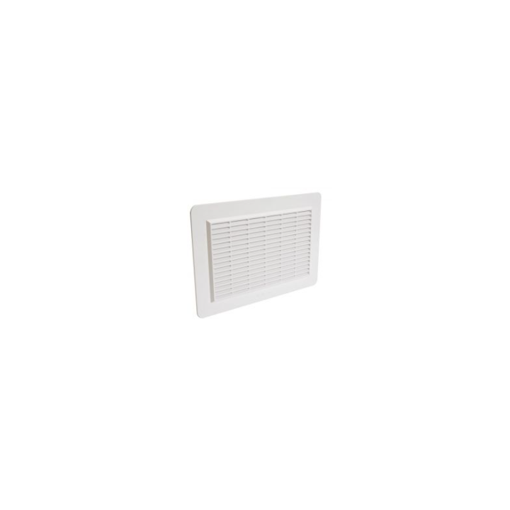 Grille de ventilation rectangle avec moustiquaire 226X323 blanc