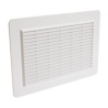 Grille de ventilation rectangle avec moustiquaire 226X323 blanc