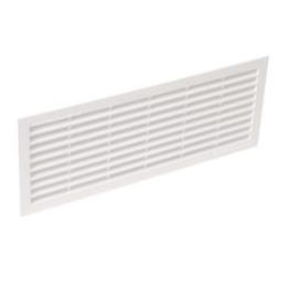 Grille de ventilation rectangle avec moustiquaire 315X110 blanc