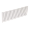 Grille de ventilation rectangle avec moustiquaire 315X110 blanc