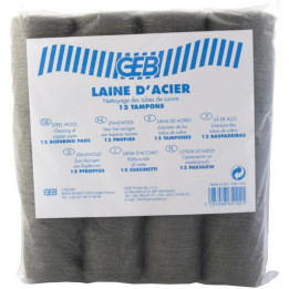 Laine d'acier - sachet de 12 tampons