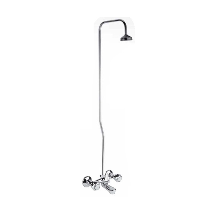 Mitigeur bain-douche RU02 150mm + colonne + pomme de douche + fixation