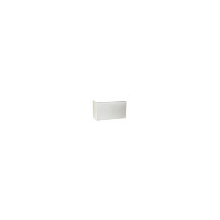 Meuble sous evier 120x60cm 2 portes blanc