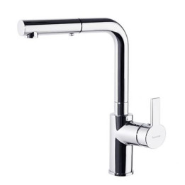 Mitigeur evier a douchette extractible RS-Q chrome