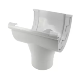 Naissance centrale a coller gouttiere 33 D100mm gris