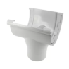 Naissance centrale a coller gouttiere 33 D100mm gris