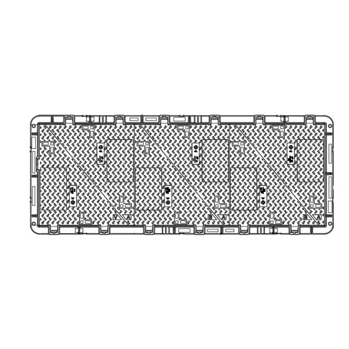 Regard OPT + cadre fonte 750x2250 - D400 K3C DT4S