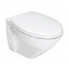Pack WC suspendu CETUS sans bride abattant frein de chute