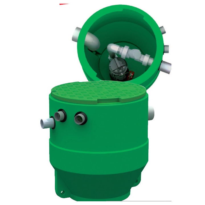 Poste relevage STAR150 150l 1pompe semison 265ma R1''1/2 (eaux usées chargées=grain 40mm maxi)